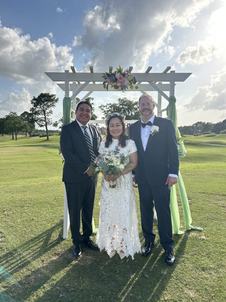 katy wedding minister club at falcon point wedding